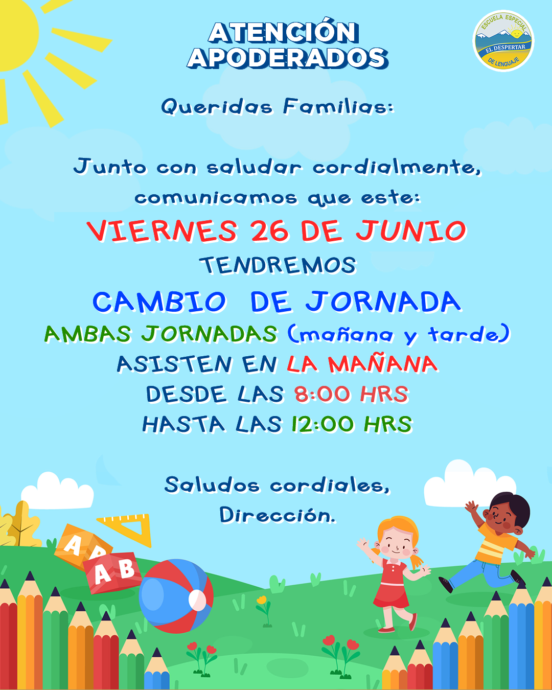 Comunicado Escuela